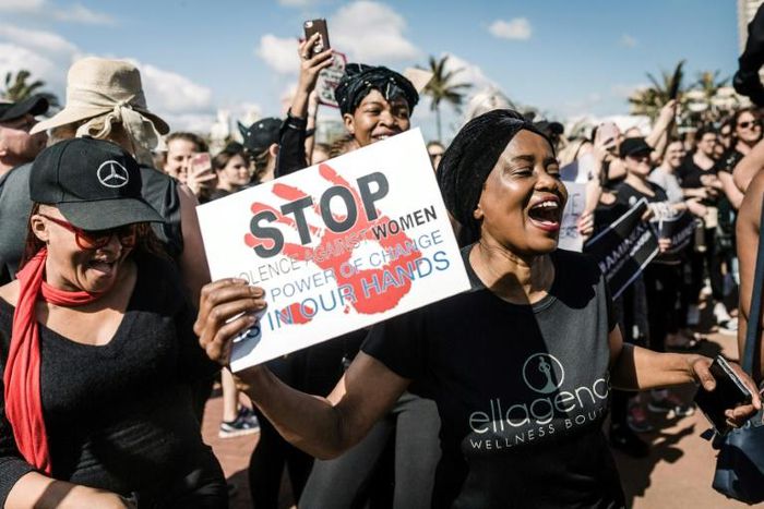 Violence against women triggered protests last year in South Africa