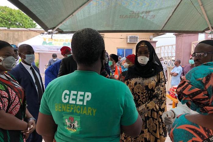 Honourable Minister of Humanitarian Affairs, Disaster Management & Social Development, Sadiya Umar Farouq. [Twitter/@Sadiya_farouq]