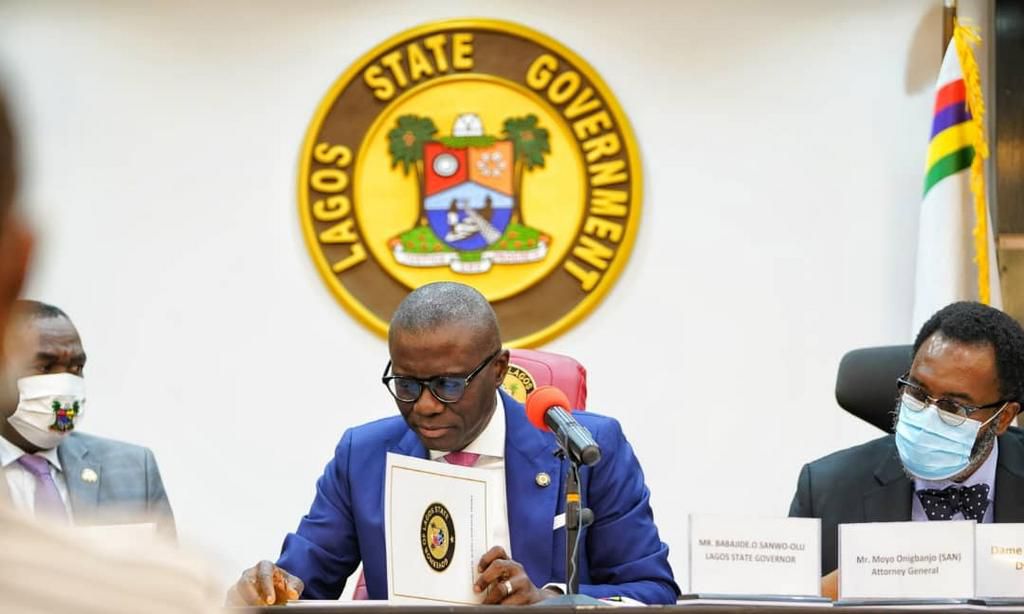 Lagos state Governor, Babajide Sanwo-Olu. [Twitter/@jidesanwoolu]