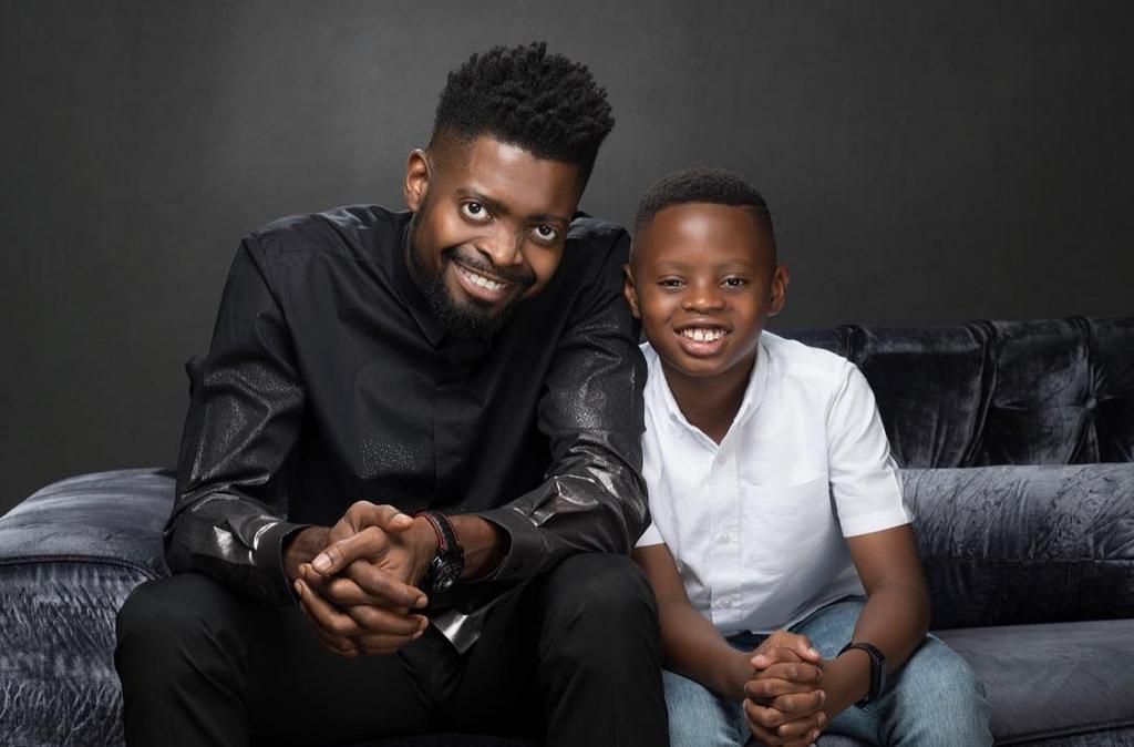 Basketmouth and son, Jason [Instagram/Basketmouth]