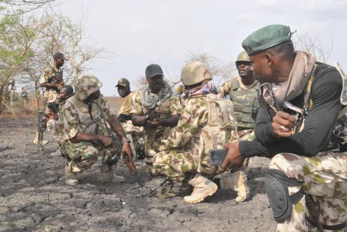 Troops kill 12 Boko Haram terrorists, rescue 241 in Borno[Twitter/@HQNigerianArmy]