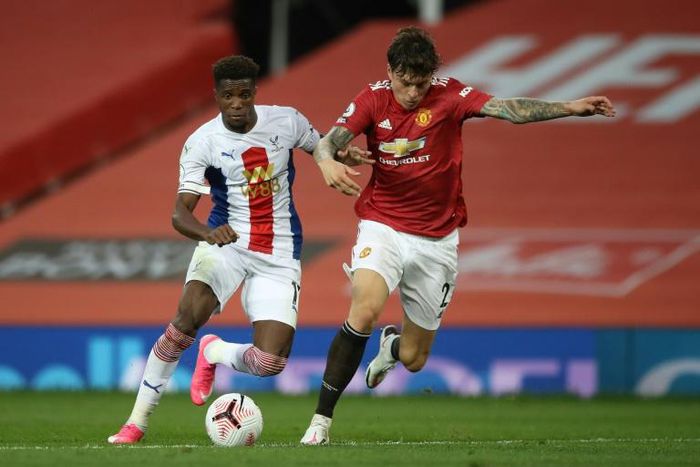 Crystal Palace forward Wilfried Zaha inspired his side's win at Manchester United
