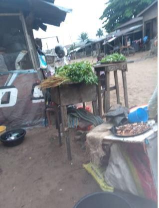 Mrs Ajala's wares displayed at the front of her house (Pulse)