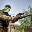 A soldier on patrol between Mopti and Djenne in central Mali, one of the most dangerous areas in the Sahel