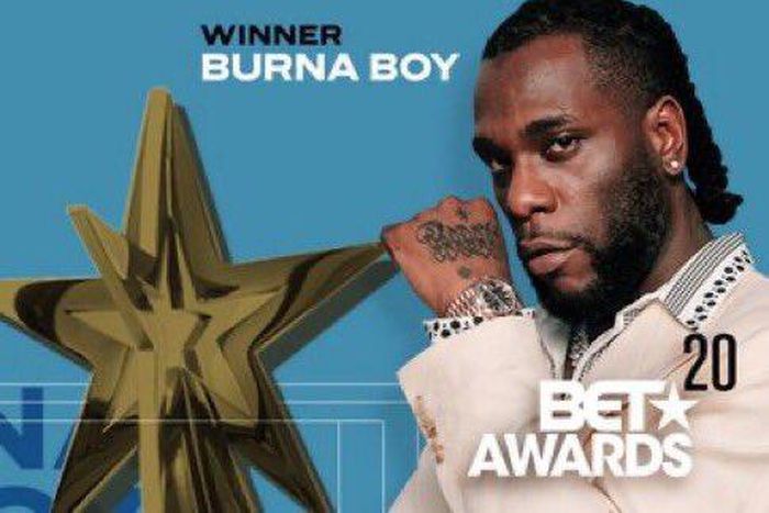 Burna Boy wins Best International Act at the BET Awards for the second consecutive time. (BET)