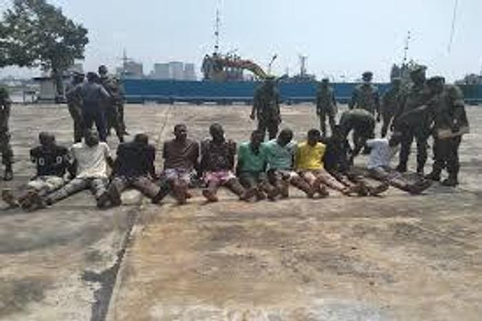 Nigerian Navy arrests 41 hoodlums. (TheNation)