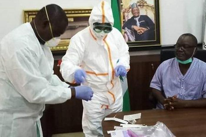 Governor Samuel Ortom, and his Deputy Engineer Benson Abounu test negative for coronavirus. (Tribune)