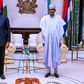 President Buhari receives Akin Adesina at the State House on June 2, 2020 (Presidency)