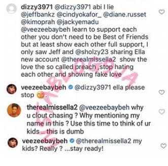 The reality TV stars clash on Instagram over an anonymous Instagram account [Instablog9ja]