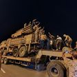 Forces loyal to Libya's UN-recognised Government of National Accord (GNA) parade a Russian-made Pantsir air defence system in Tripoli on May 20 -- seized during one of the recent military successes against Khalifa Haftar's troops