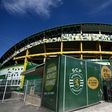 The Estadio Jose Alvalade in Lisbon, one of two stadiums being used for the 'Final Eight' of this season's Champions League