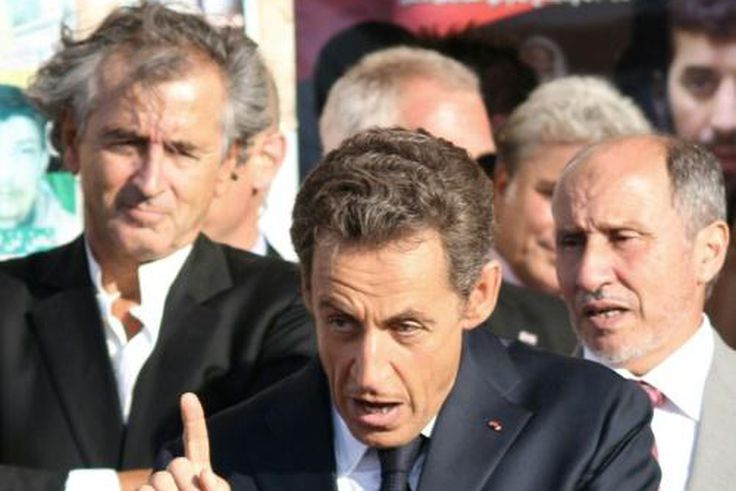 In 2011, Levy accompanied then French president Nicolas Sarkozy on the first visit to Libya by Western leaders after the NATO-backed overthrow of longtime dictator Moamer Kadhafi