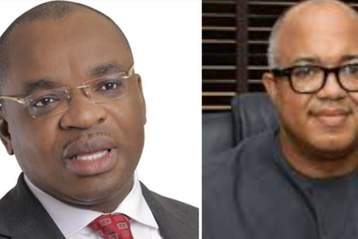 Akwa Ibom Governor, Emmanuel Udom and the Director General of the Nigeria Centre for Disease Control (NCDC) Dr.  (Punch)