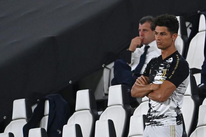 Cristiano Ronaldo looks on as Juventus fell to their second consecutive defeat.