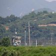 A North Korean guard post (top) faces a South Korean military post across the Demilitarized Zone dividing the peninsula