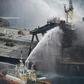 A huge week-long blaze aboard the New Diamond was finally extinguished Wednesday
