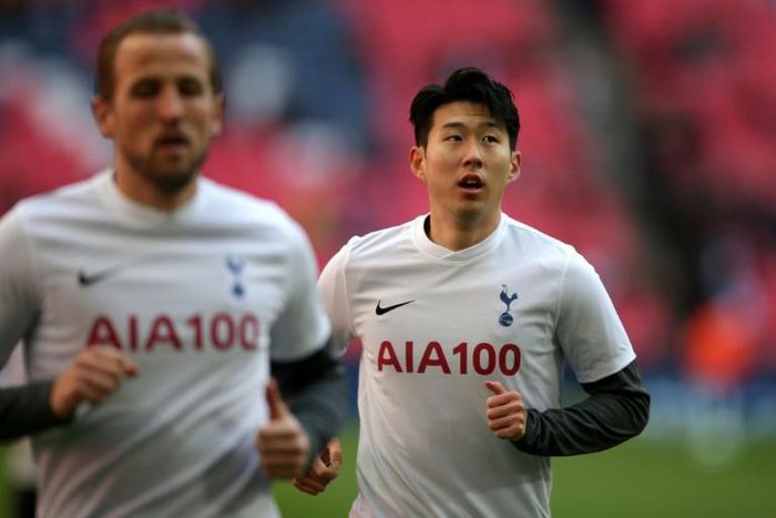Harry Kane (left) and Son Heung-min will be back for Tottenham against Manchester United