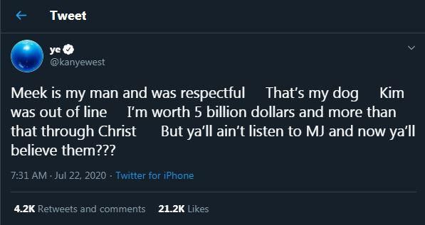 Kanye West's latest tweets about his marriage [Twitter/KanyeWest]