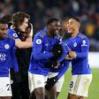 Wilfred Ndidi and Kelechi Iheanacho (Leicester City FC via Getty Images)