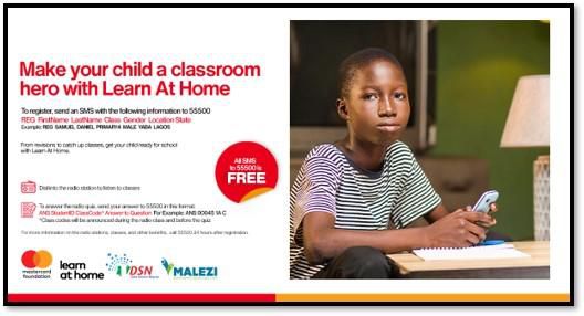 1 million disadvantaged school children to benefit from ‘Learn at Home’ Project by Data Science Nigeria/Malezi in partnership with the Mastercard Foundation