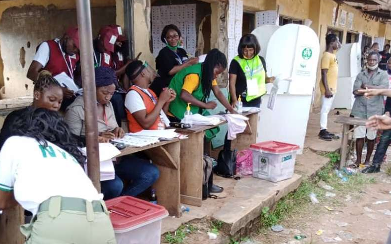 Voting ends at in Ward 6, Unit 11, Evabareke, Egor LG.  (Premium Times)