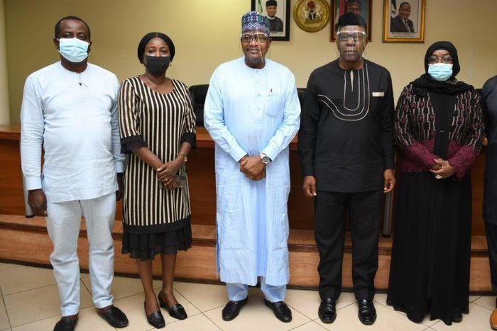 L-R: Olusola Teniola, President, Association of Telecommunications Companies of Nigeria; Dr. Funmilayo Morebise, Director, Research Planning and Administration, National Universities Commission; Prof. Umar Danbatta, Executive Vice Chairman/CEO, Nigeria...