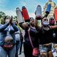 Women take part in a protest against violence in Medellin, Colombia, in June 2020