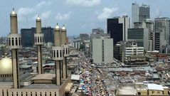 Central Business District of Lagos, which houses the Head Offices of major financial institutions in Nigeria (AFP)