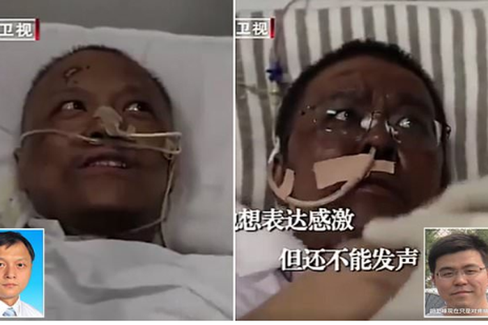 Chinese doctors turn black men after battling coronavirus (photos)