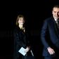 Iceland's President Gudni  Johannesson (R) is expected to win a second term