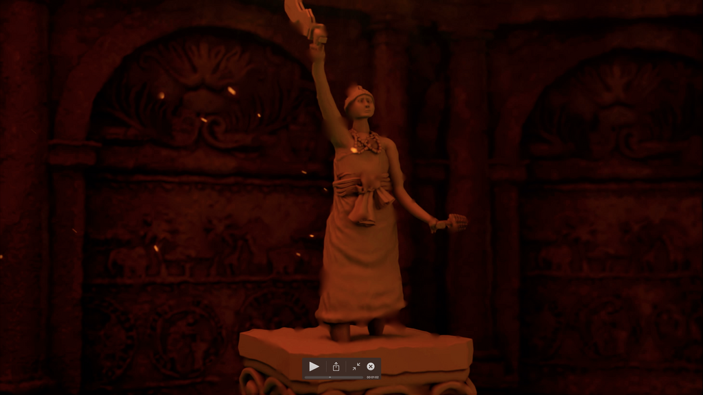 shot of the 3D animation of Moremi Ajasoro in 'Rise Of The Saints'  [Instagram/@riseofthesaints]