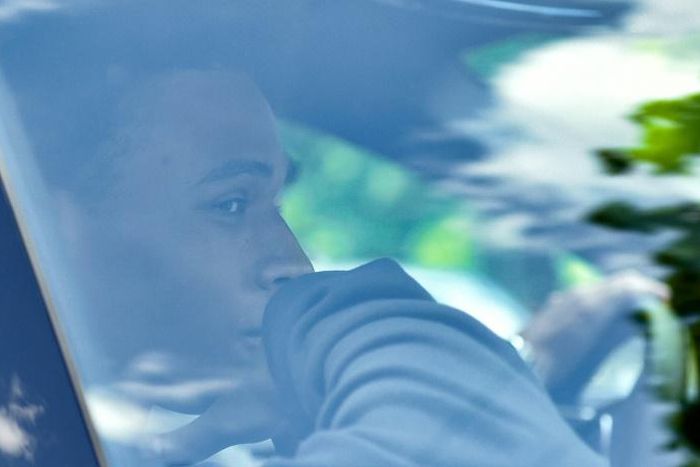 Leroy Sane on his way to signing for Bayern Munich, which was confirmed Friday