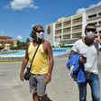 Italian tourists sightsee in Havana after spending time in quarantine during the coronavirus pandemic