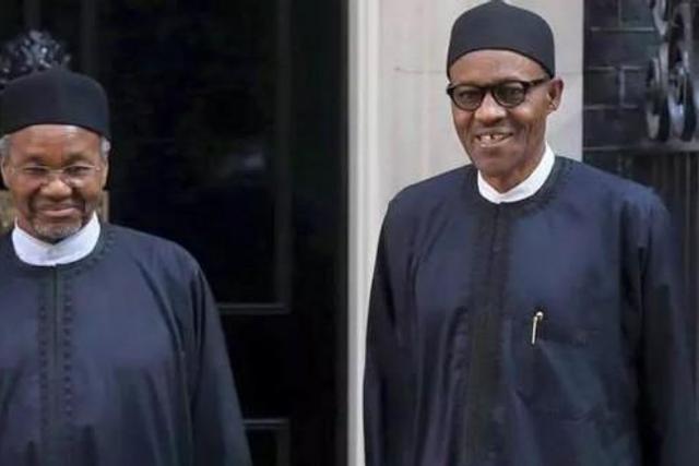 Mamman Daura and President Buhari (Daily Nigeria)