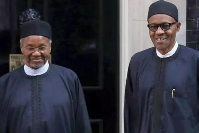 Mamman Daura and President Buhari (Daily Nigeria)