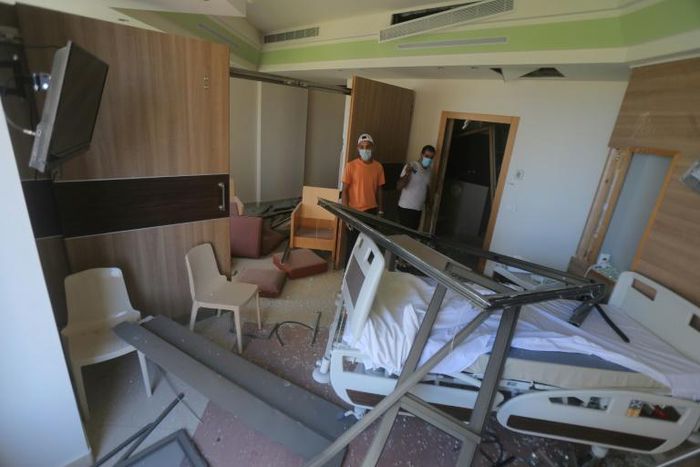 Beirut's Wardieh hospital was badly damaged by the August 4 blast that tore through Lebanon's capital
