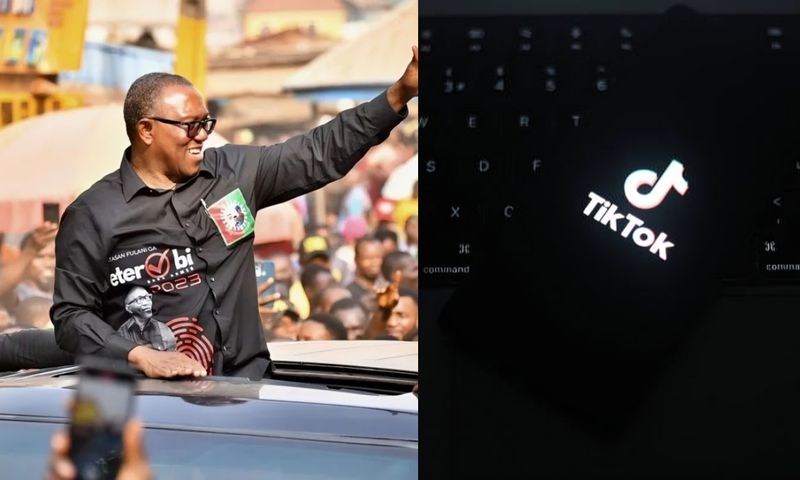 Peter Obi’s TikTok page has also seen rapid growth, attracting 6,700 followers and 3,290 likes in less than two hours.