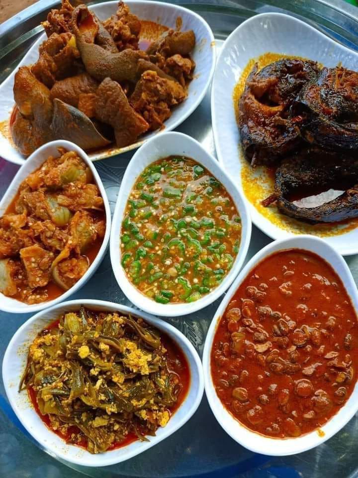 Various soups on display. [Facebook/@aga.thaddus]