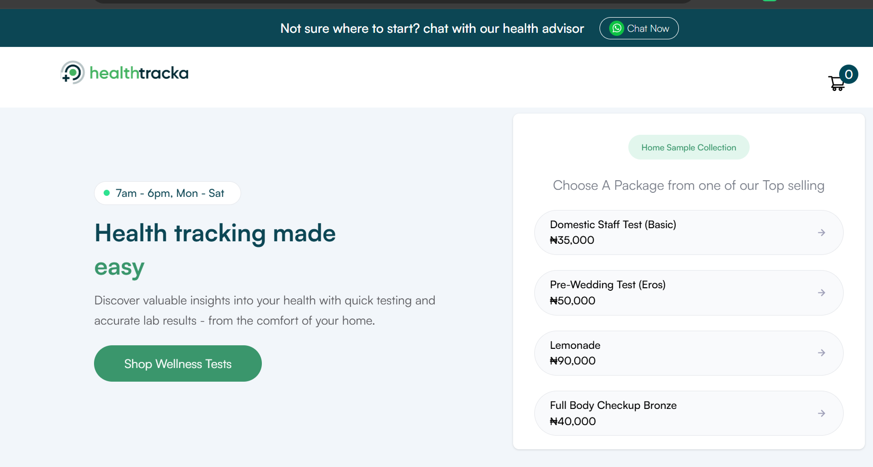 HealthTracka At-Home Lab Tests