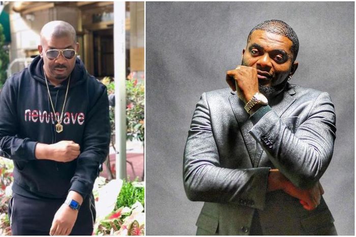 Music mogul Don Jazzy and music star Kelly Hansome [Instagram/DonJazzy] [Instagram/KellyHansome]