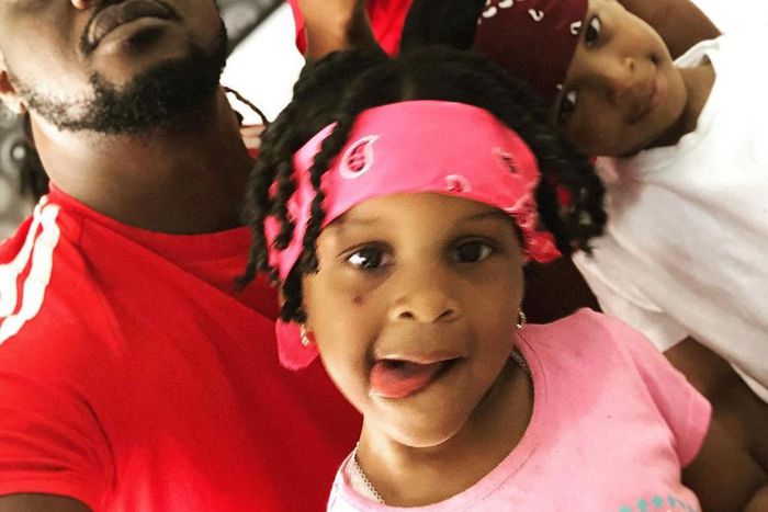 Paul Okoye and his three children, Andre, Nadia and Nathan [Instagram/IamKingRudy]