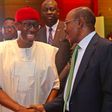 Delta Governor, Sen Ifeanyi Okowa  and the Governor of the Central Bank of Nigeria, Godwin Emefiele (Asaba Metro)