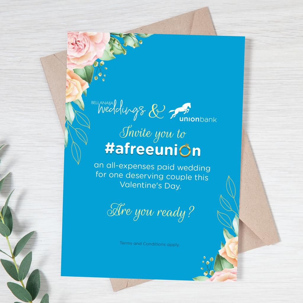 Love is in the Air! #AFreeUnion courtesy Union Bank and BellaNaija Weddings!