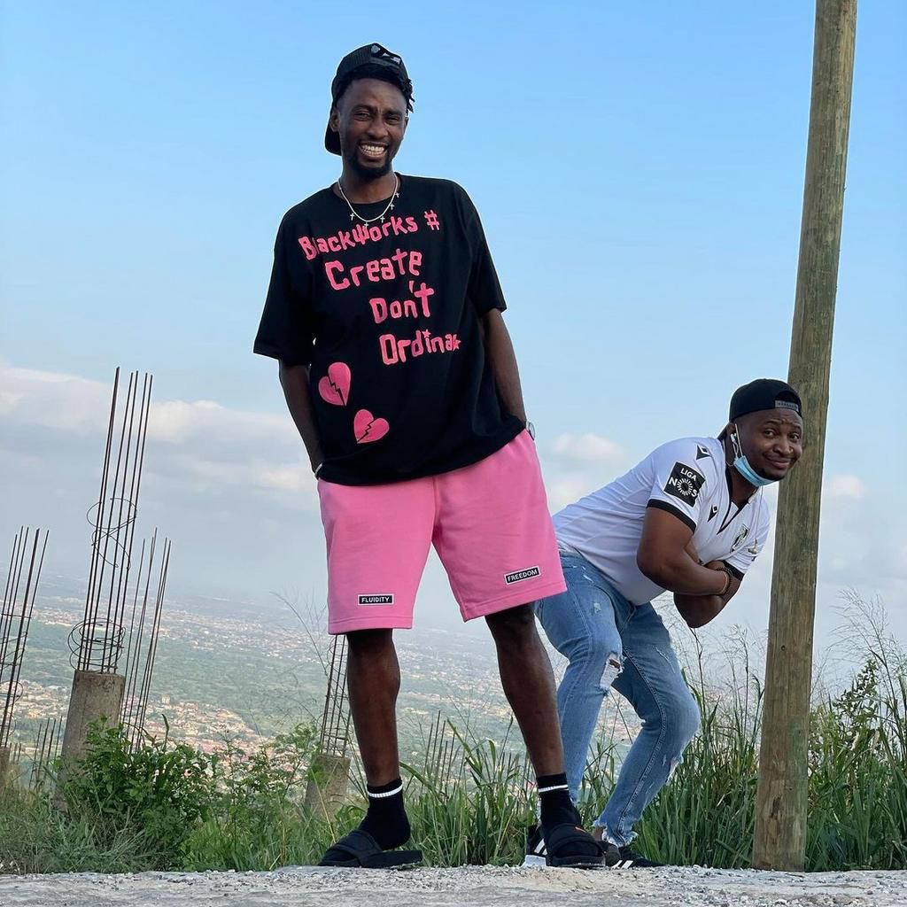 Wilfred Ndidi and Funnybone (Instagram/Wilfred Ndidi)