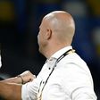 Napoli coach Gennaro Gattuso (L) urged fans to wear masks
