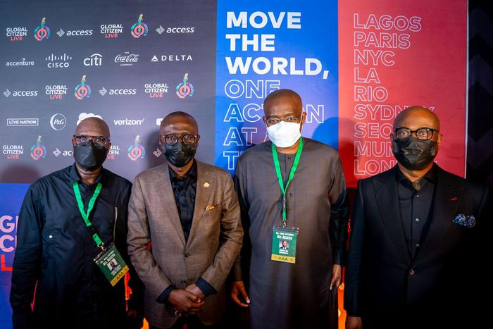 Governor Babajide Sanwo-Olu advocates COVID-19 vaccine equity at Global Citizen Live.