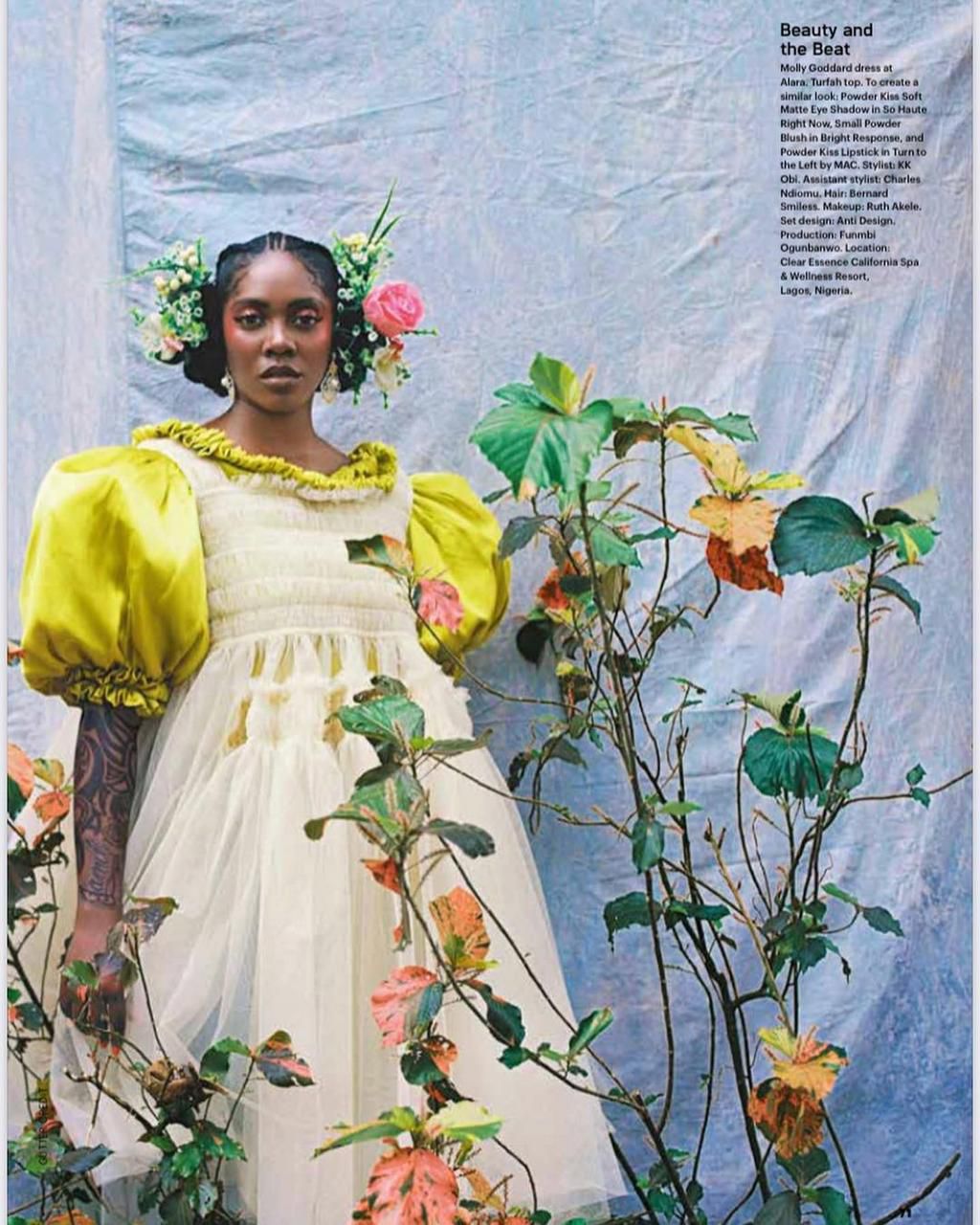 Tiwa Savage in a Turfah dress