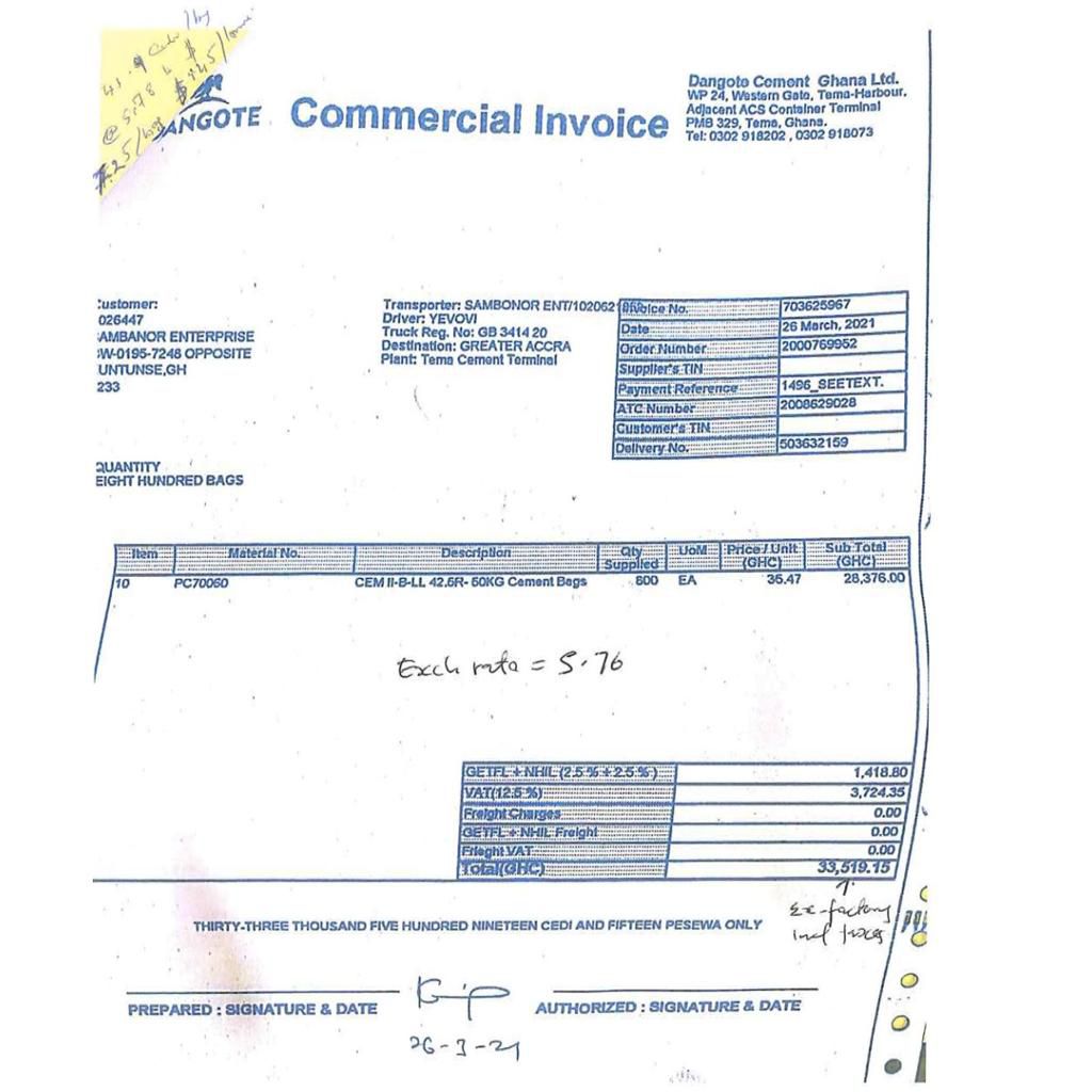 Dangote: Cement price from our factories is between N2,450 and N2,510 per bag, VAT inclusive