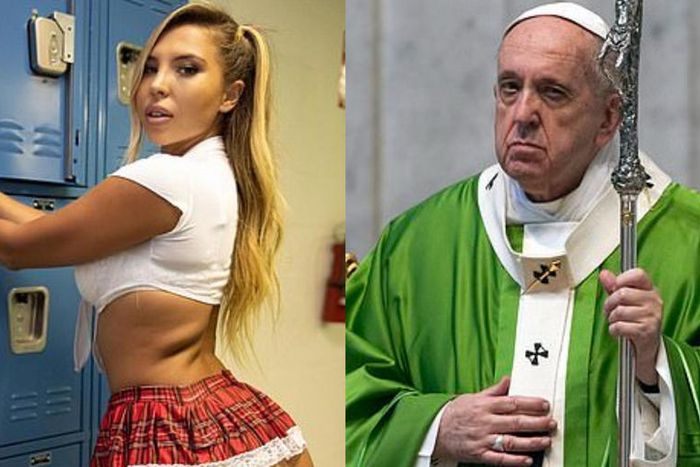 Pope Francis' official Instagram account likes racy photo of bikini-wearing model
