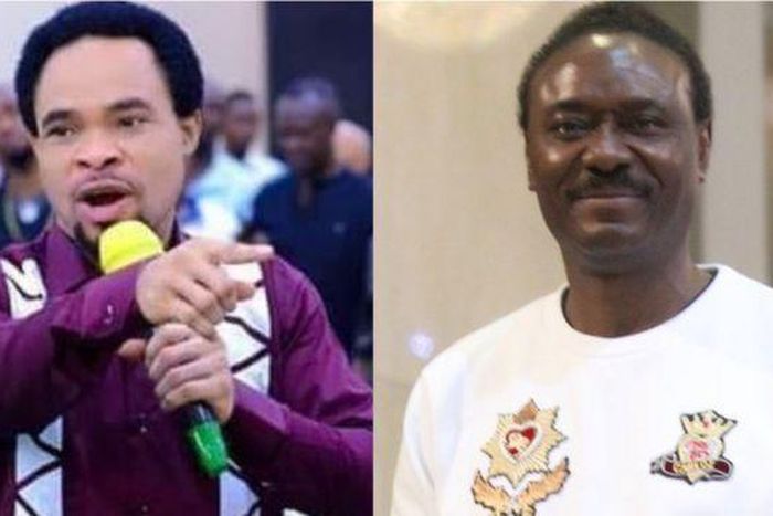 Indaboski (L) and Rev Okotie (PM News)